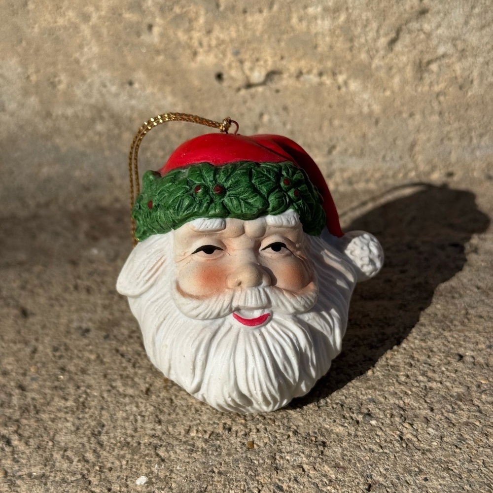 Fitz and Floyd Vintage Santa Claus‎ Holiday Ornament